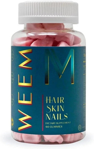 Hair Skin & Nails Gummies Vegan Biotin Formula 60ct