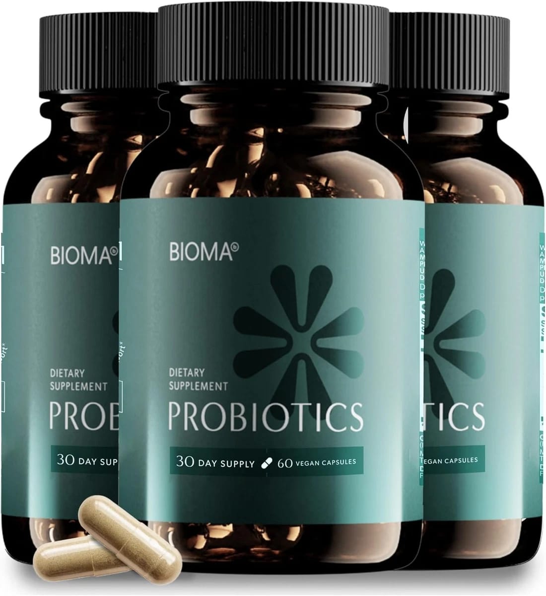 Probiotic Digestive Health Supplement 60 Capsules 3 Pack