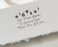 Custom Christmas Return Address Stamp | Self-Inking Holiday Card Stamp, Personalized Envelope Stamper