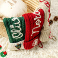 Personalised Christmas Stocking | Custom Name Knitted Stocking | Embroidered Xmas Gift