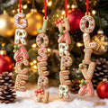 Personalized Gingerbread Alphabet Ornament | Custom Kids Name Christmas Ornaments for Family