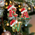 Personalized Gingerbread Kids Name Ornament | Custom Christmas Stocking Tag & Kids Gift