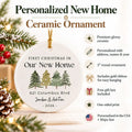 First Christmas in Our New Home Ornament 2026 | Personalized New House Keepsake Gift