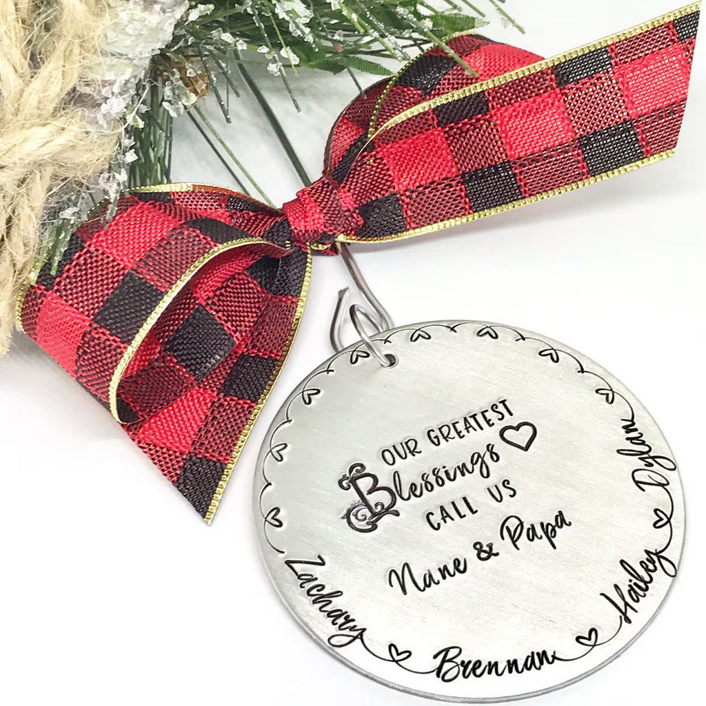 Great Grandma Christmas Ornament 2026 | Personalized Grandmother Keepsake Gift from Grandkids