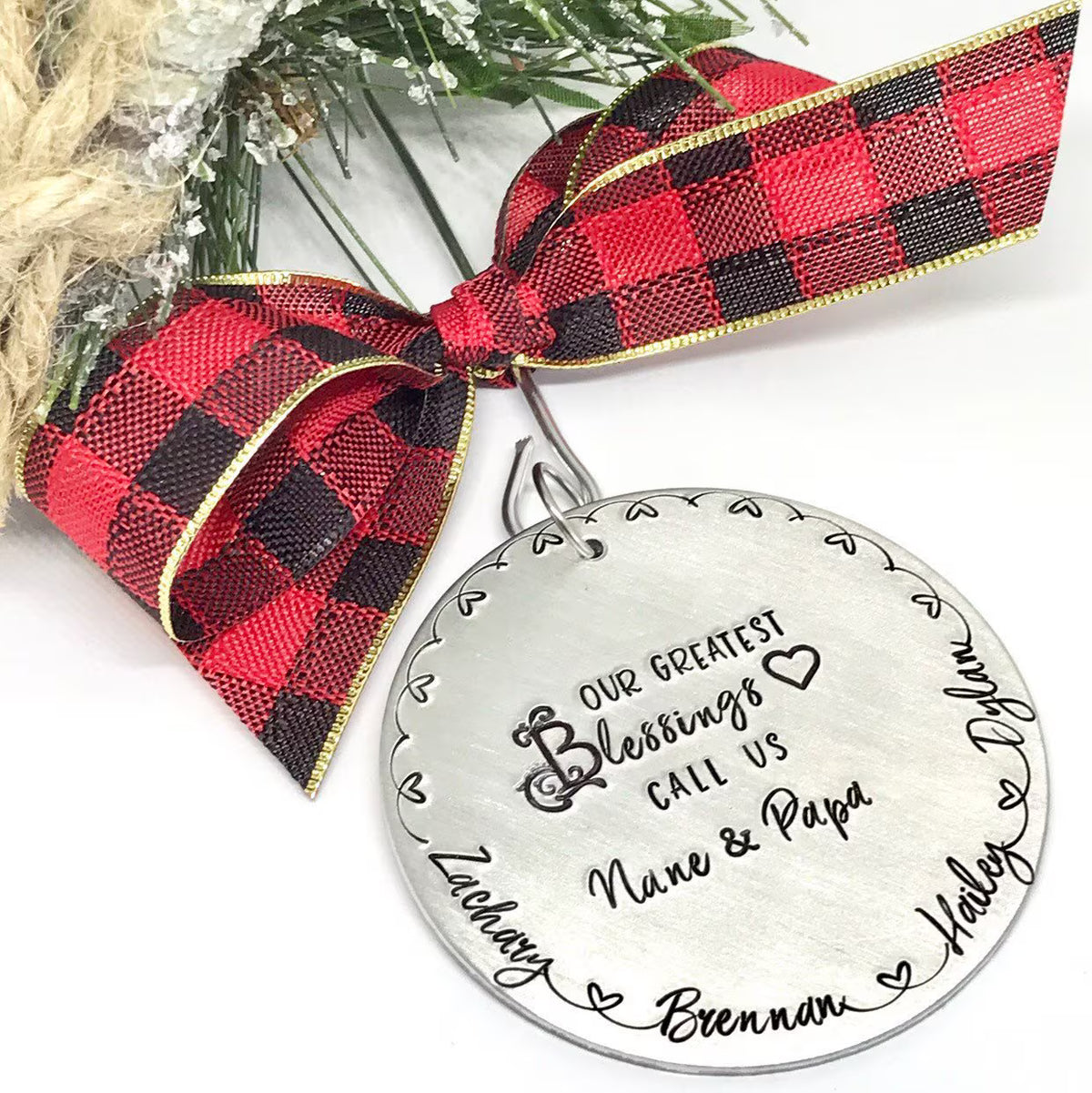 Great Grandma Christmas Ornament 2026 | Personalized Grandmother Keepsake Gift from Grandkids