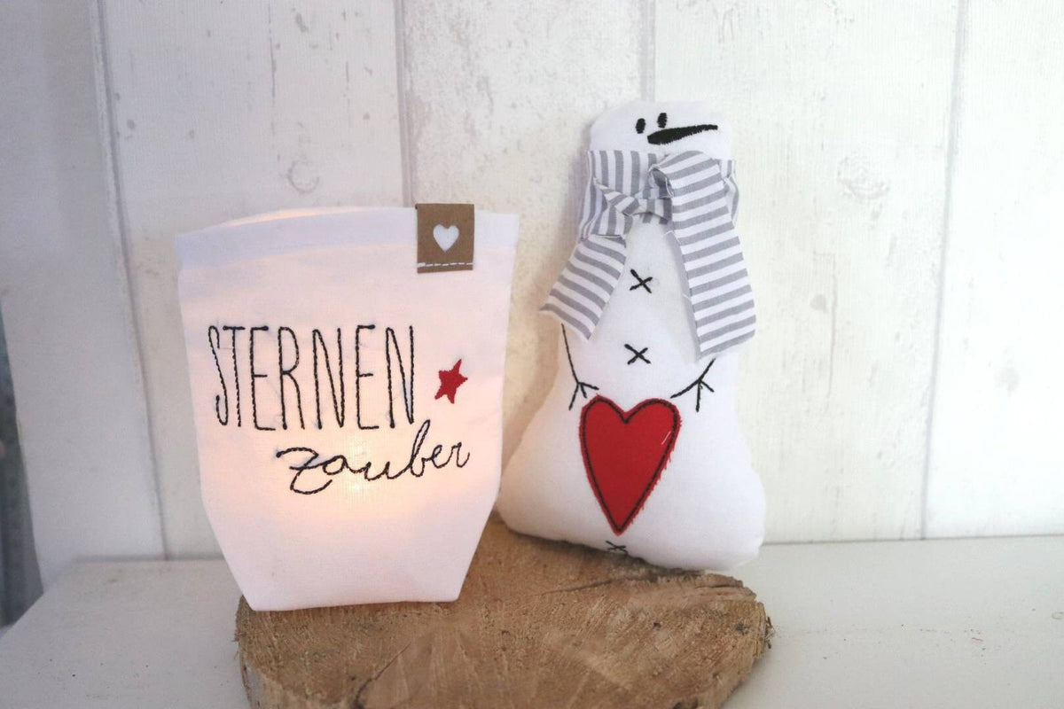 Winter Christmas Decorations | Snowman Light Bags | Festive Holiday Home Décor