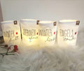 Winter Christmas Decorations | Snowman Light Bags | Festive Holiday Home Décor