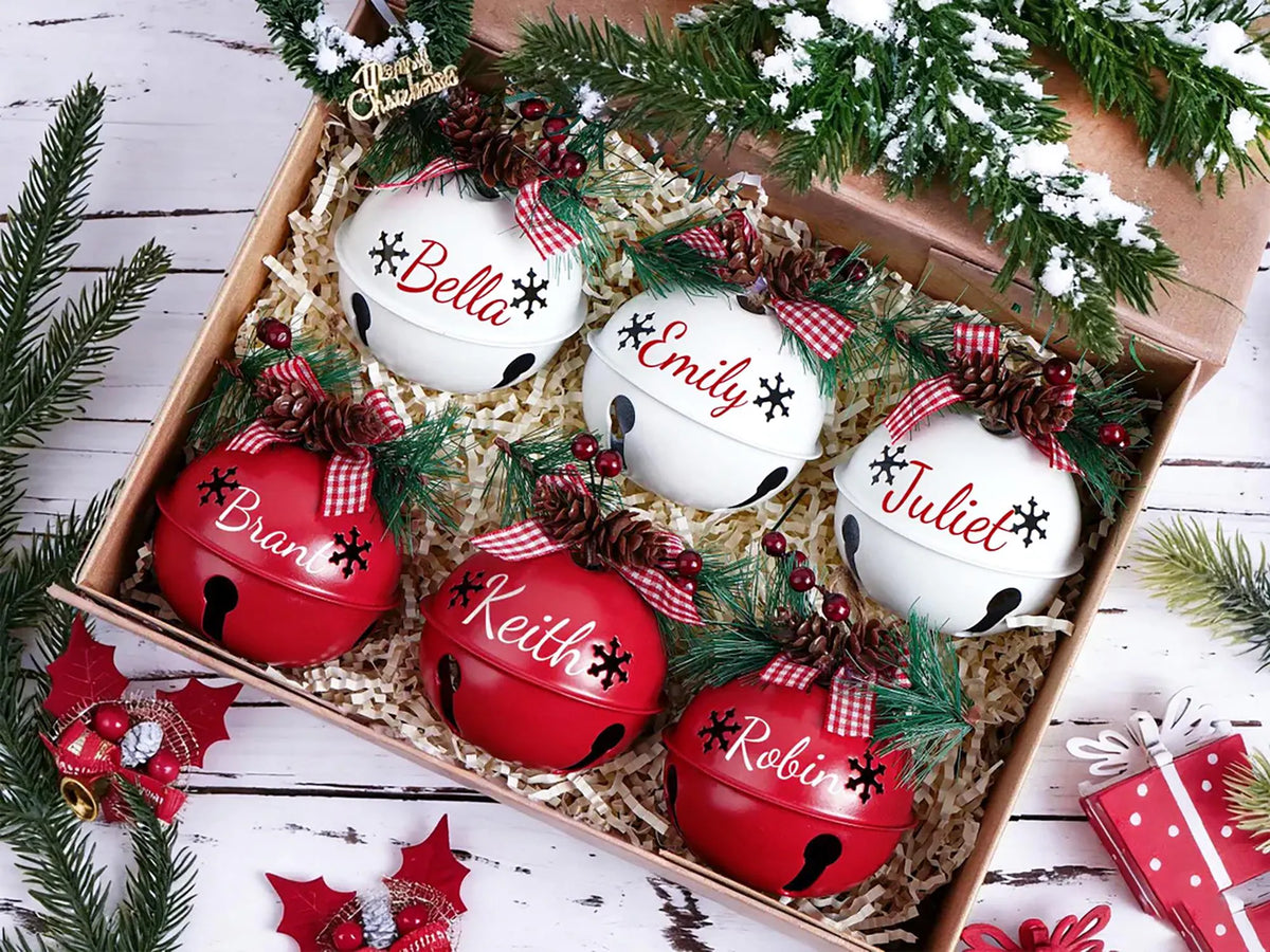 Personalized Jingle Bell Christmas Ornament 2026 | Custom Name Bell Keepsake & Tree Decoration